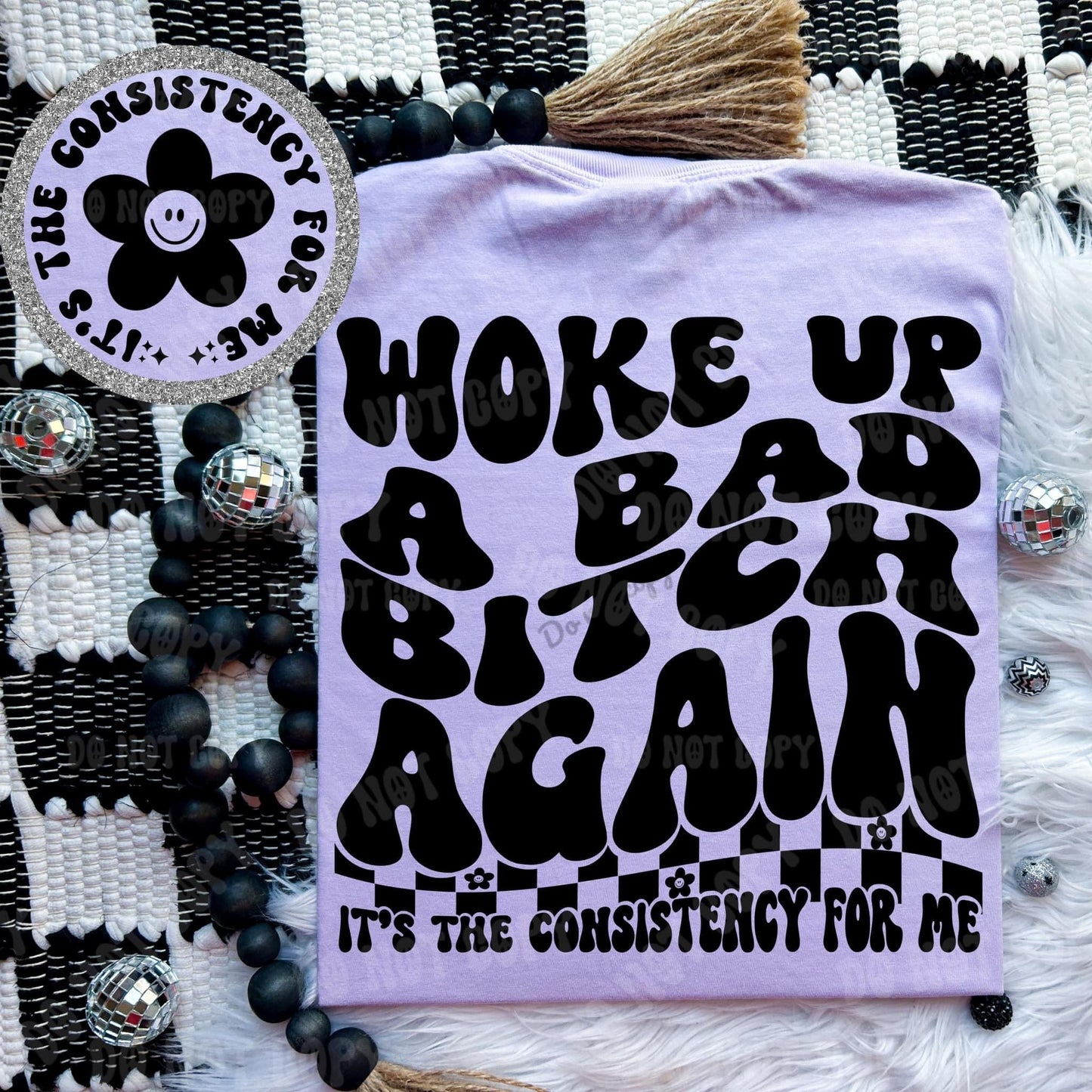 Woke up a bad bitch again Comfort colors tee