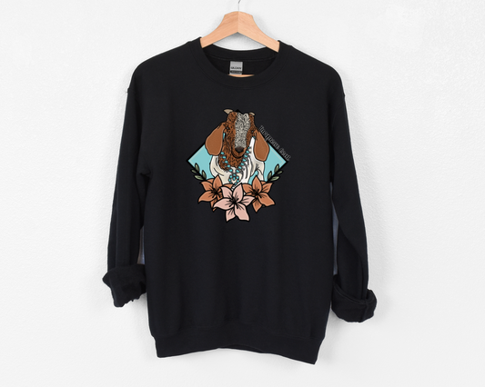 The Turquoise Goat Crewneck